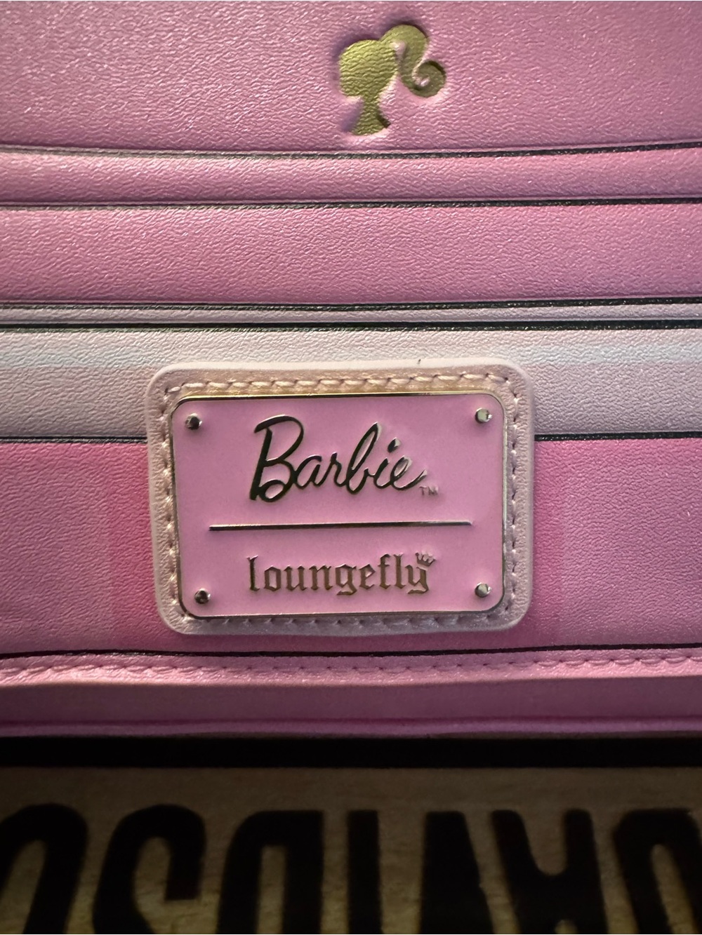 Barbie Pink and Light Pink Malibu License Plate Crossbody Bag - Picture 4 of 8